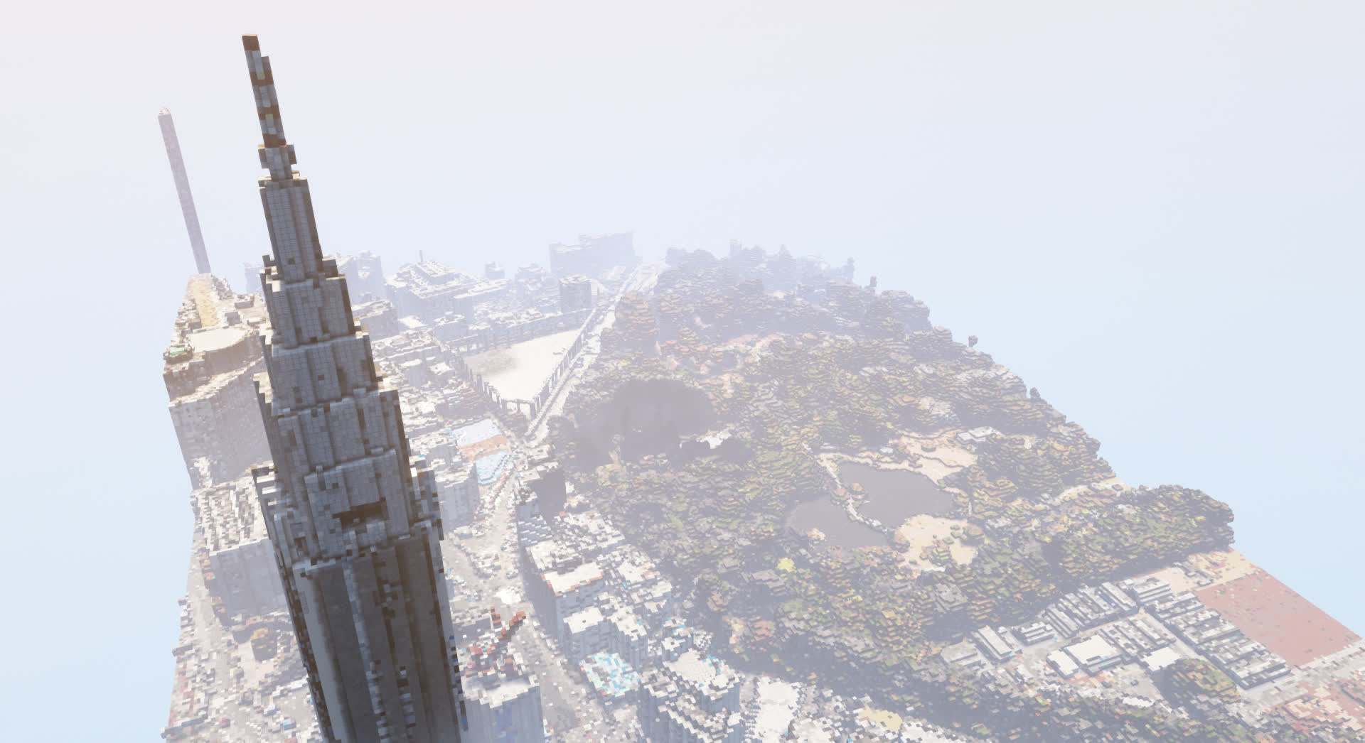 Le quartier de Shibuya dans Minecraft