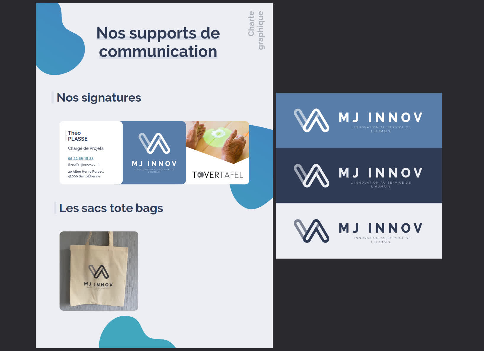 Charte graphique MJ INNOV